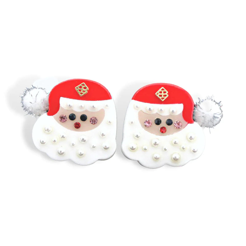 Christmas Red Santa Earrings