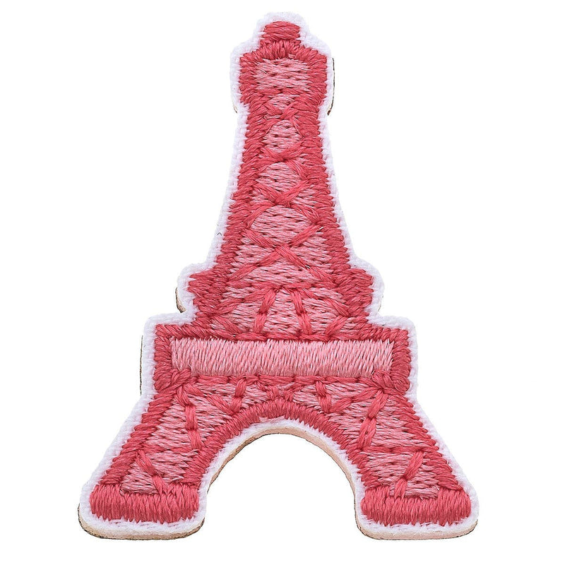 Stuck on You Small Eiffel Tower Patch in Pink & Fuchsia