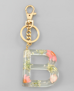 Floral Pressed Keychain