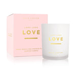 Sentiment Candle | Love Love Love | Sweet Papaya and Hibiscus Flower