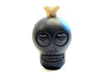 MuttsKickButt by SodaPup - Natural Rubber Magnum Black Sugar Skull Dog Chew Toy