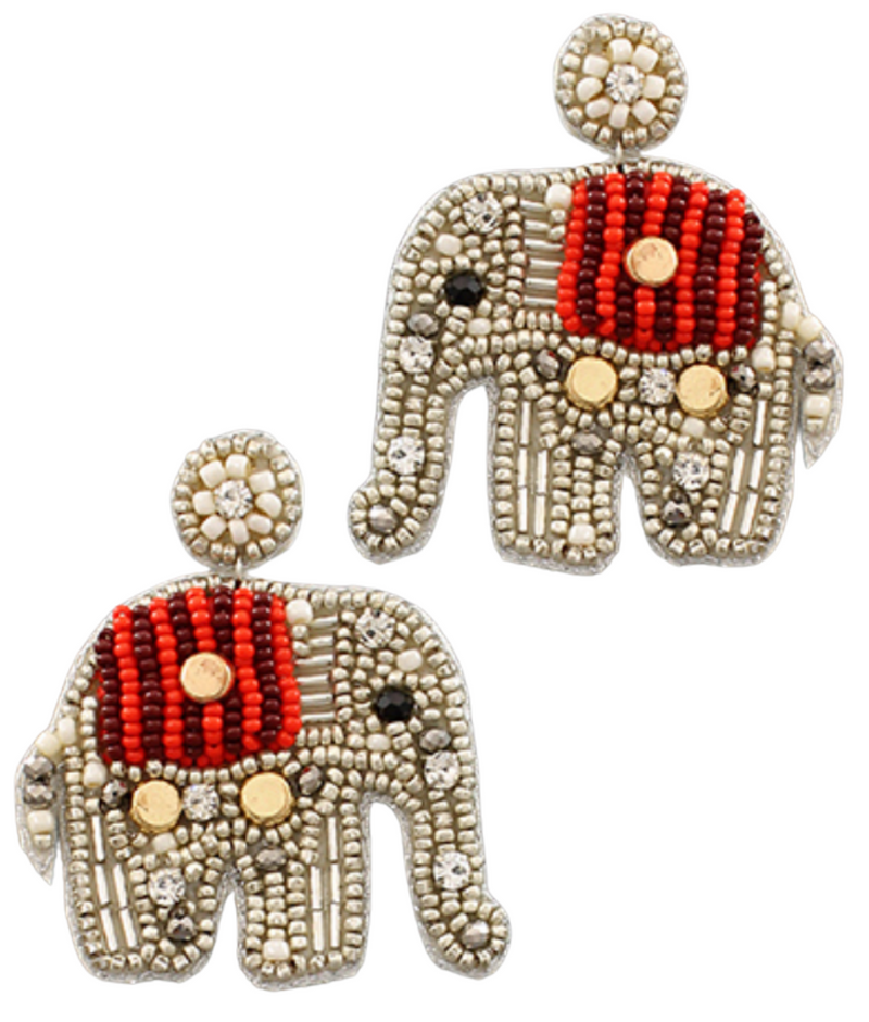 Trunk Fun Elephant Earrings