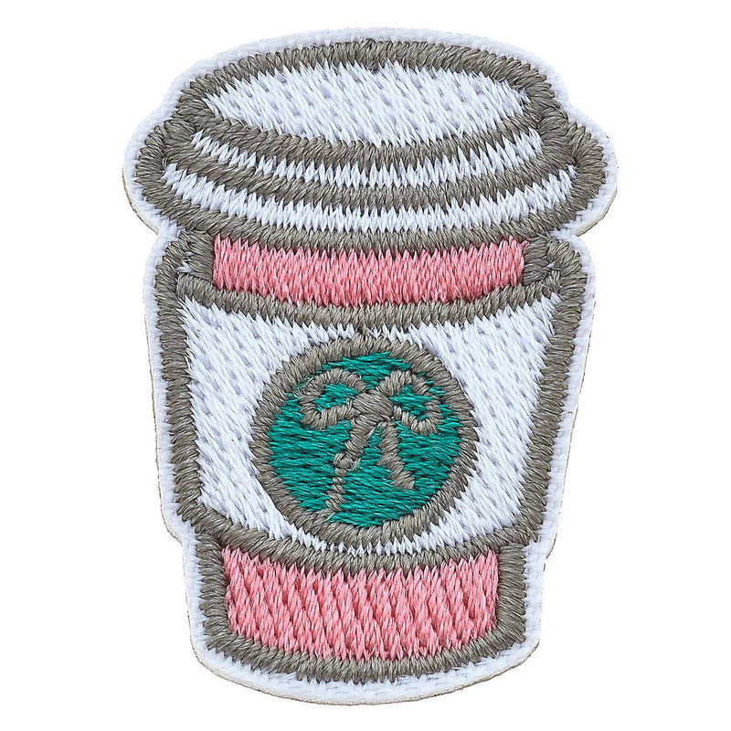 Stuck on You Small Latte Patch in Pink & Green