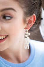 Acrylic MRS Earrings