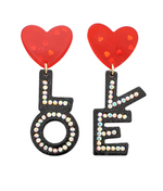 LOVE Heart Earrings