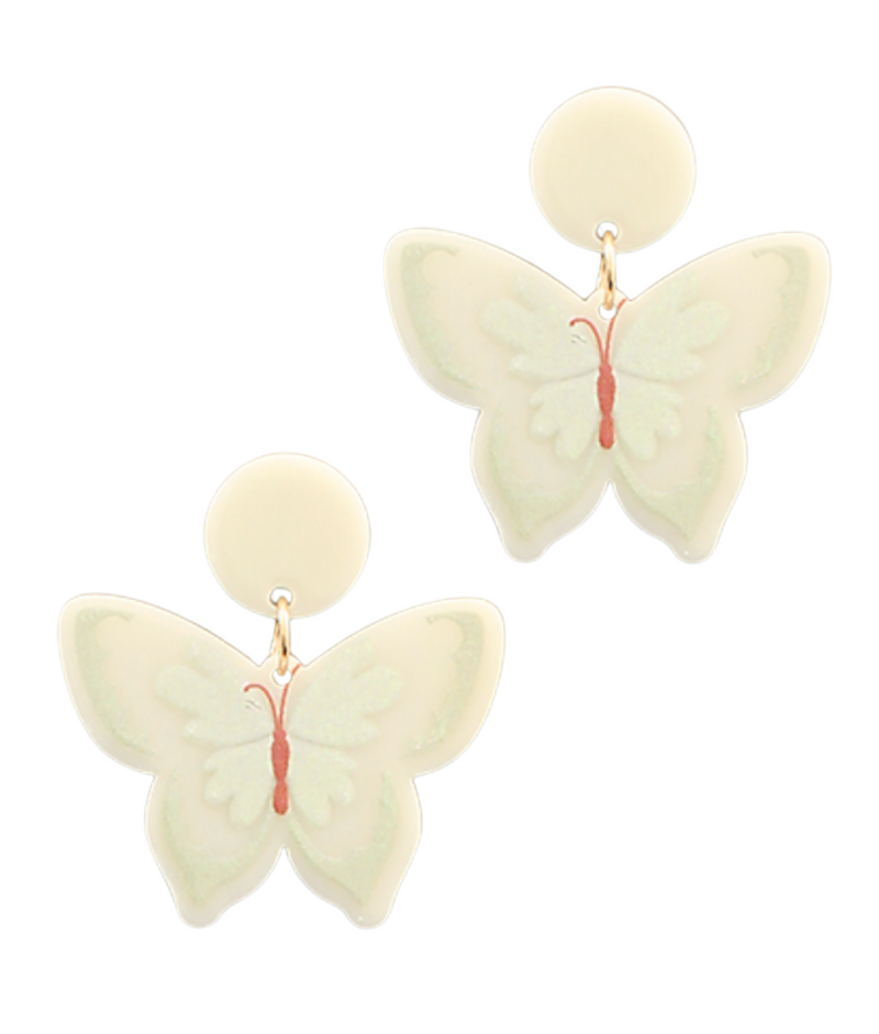 Fly Away Butterfly Acrylic Earrings