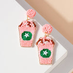 Pink Drink Frappuccino Earrings
