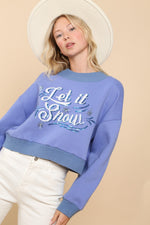 Let it Snow Sequins Sweatshirt