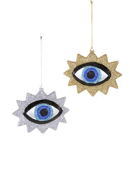 Glittered Eye Ornament