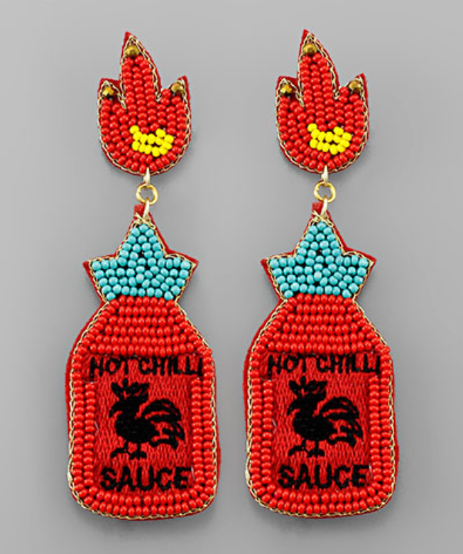 Chili Sauce Earrings