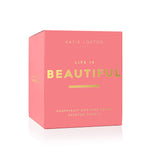 SENTIMENT CANDLE | LIFE IS BEAUTIFUL | Grapefruit And Pink Peony